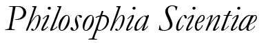 Philosophia Scientiae